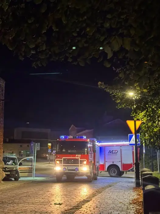 Ulatniający się gaz ziemny w Gniewie – interwencja straży pożarnej